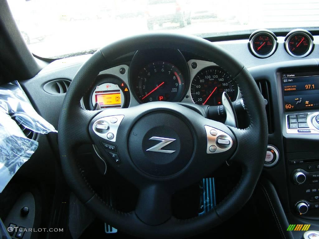 2009 370Z Touring Coupe - Magnetic Black / Black Leather photo #13