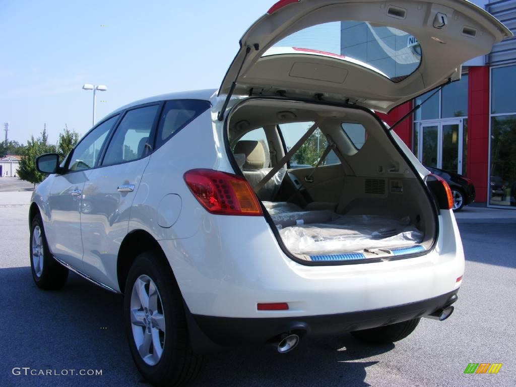 2009 Murano S - Glacier Pearl / Beige photo #11