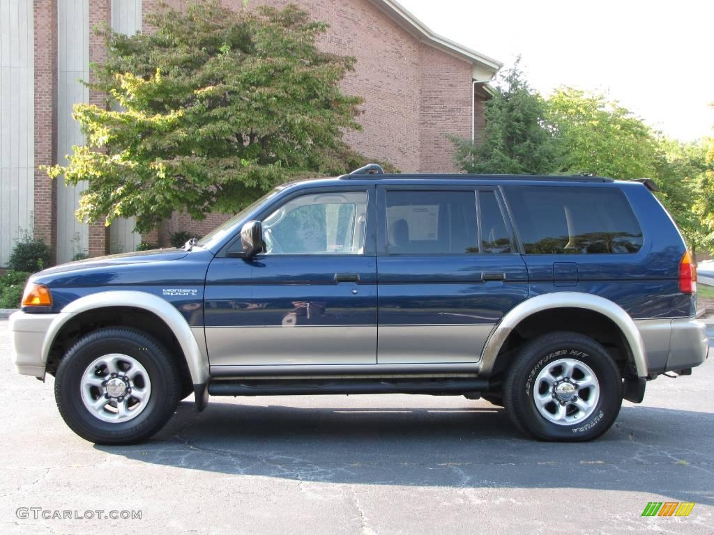 1999 Montero Sport XLS 4x4 - Royal Blue Pearl / Tan photo #10