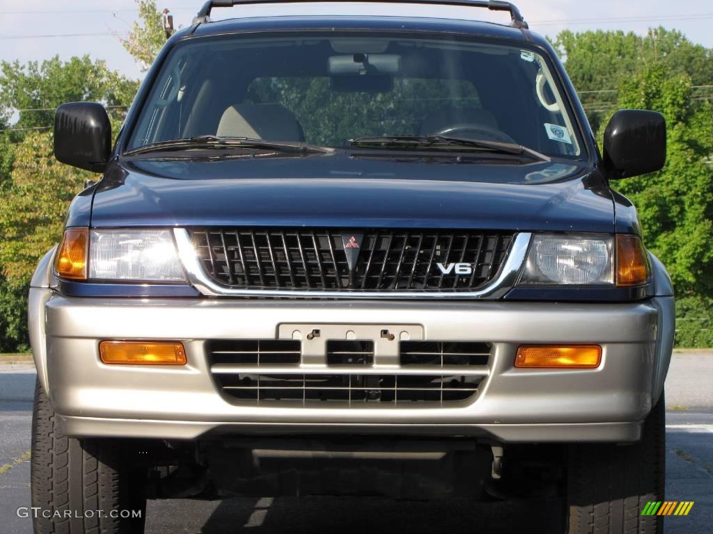 1999 Montero Sport XLS 4x4 - Royal Blue Pearl / Tan photo #11