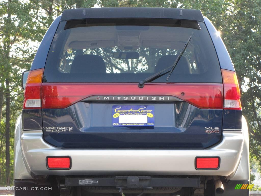 1999 Montero Sport XLS 4x4 - Royal Blue Pearl / Tan photo #12