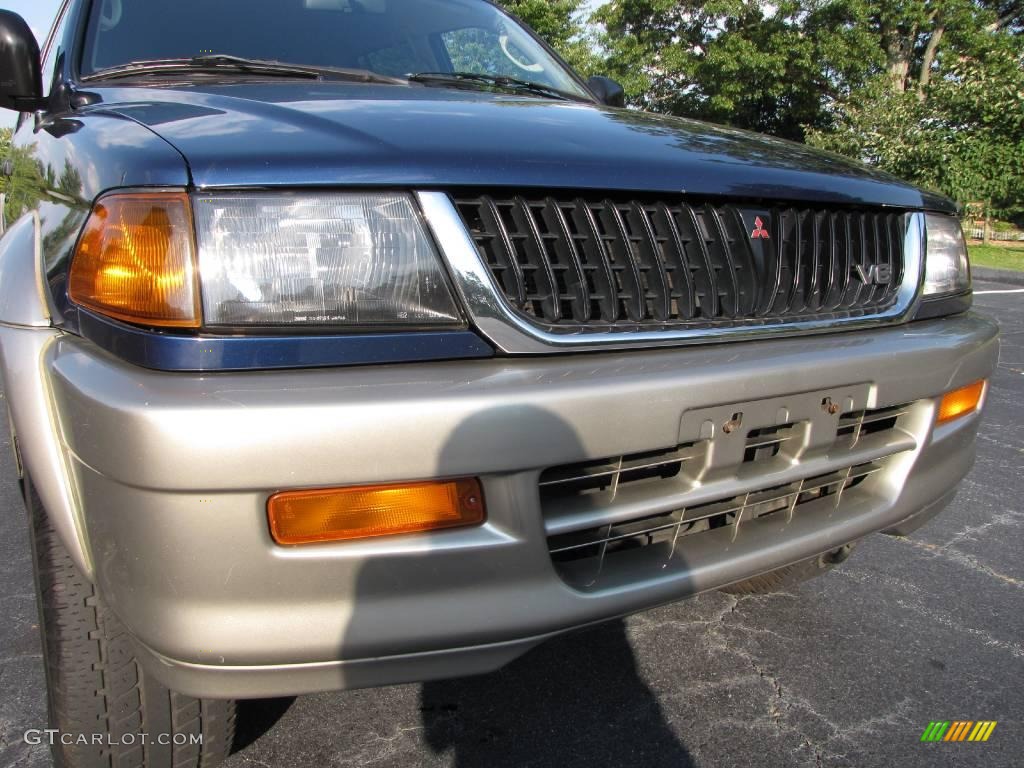 1999 Montero Sport XLS 4x4 - Royal Blue Pearl / Tan photo #13