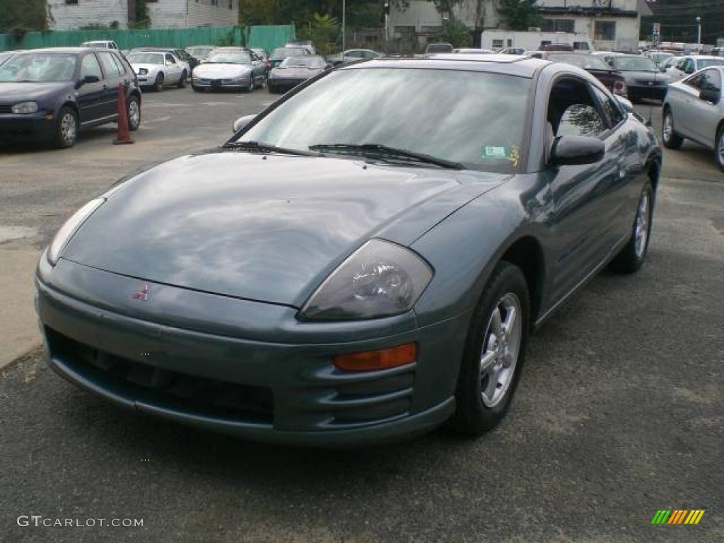 2001 Eclipse RS Coupe - Tampa Blue Pearl / Black photo #3