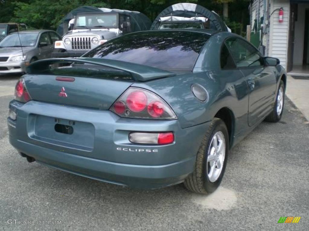 2001 Eclipse RS Coupe - Tampa Blue Pearl / Black photo #7