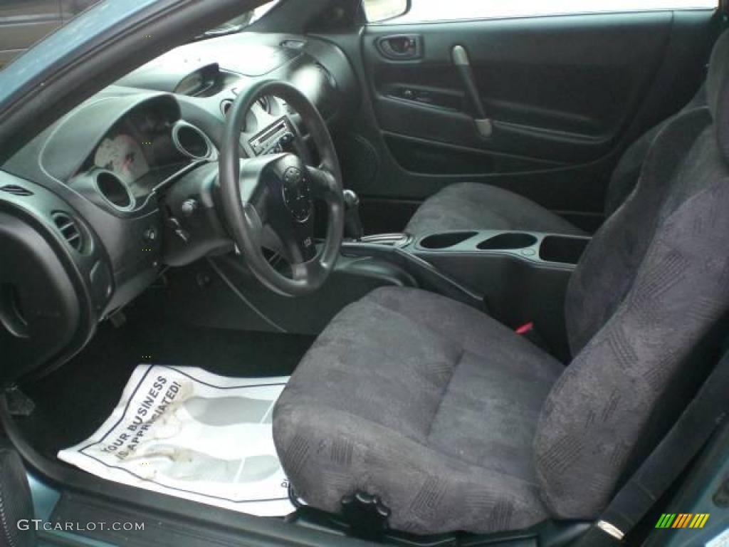 2001 Eclipse RS Coupe - Tampa Blue Pearl / Black photo #9