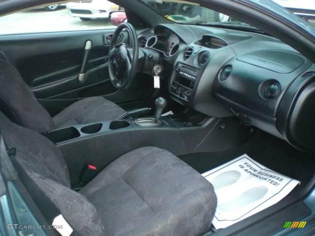 2001 Eclipse RS Coupe - Tampa Blue Pearl / Black photo #10