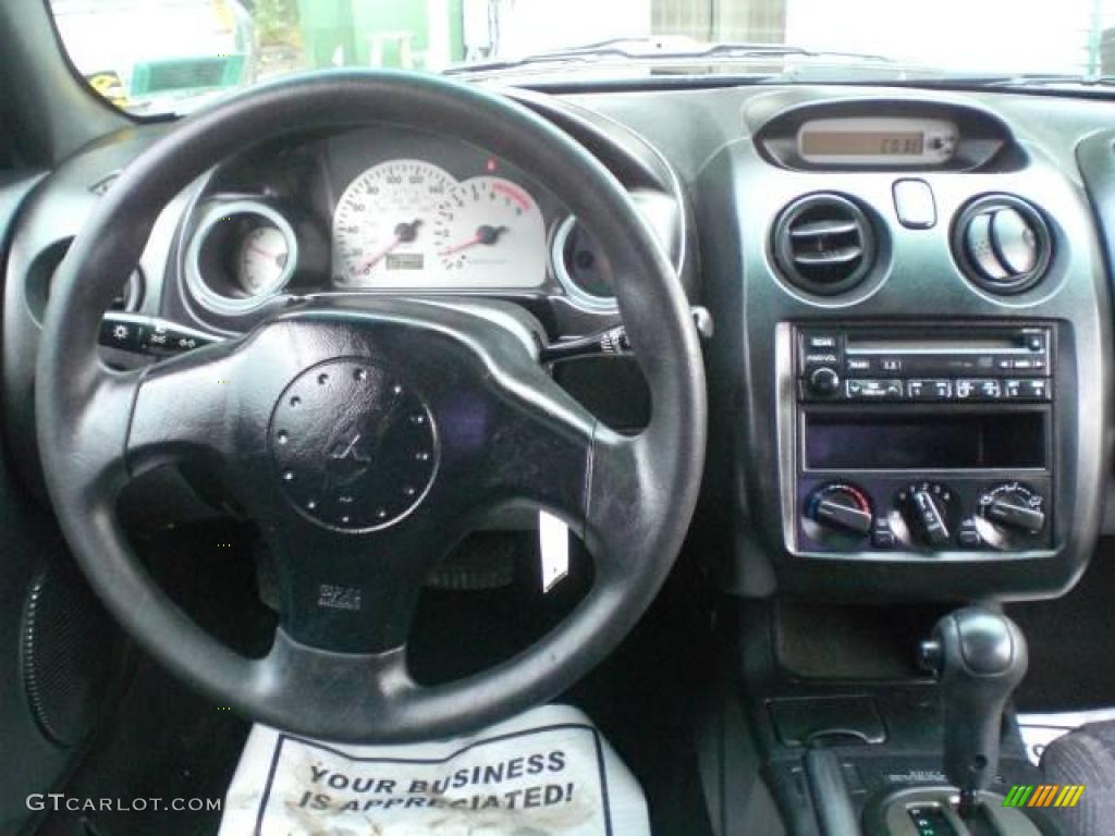 2001 Eclipse RS Coupe - Tampa Blue Pearl / Black photo #14