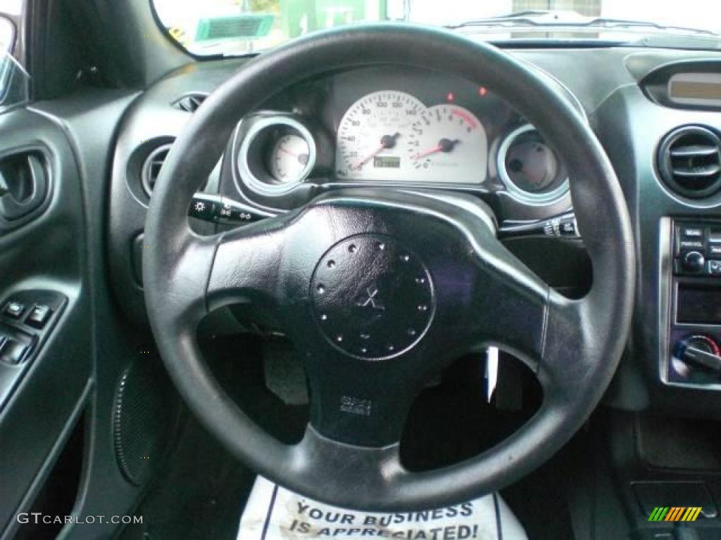 2001 Eclipse RS Coupe - Tampa Blue Pearl / Black photo #15