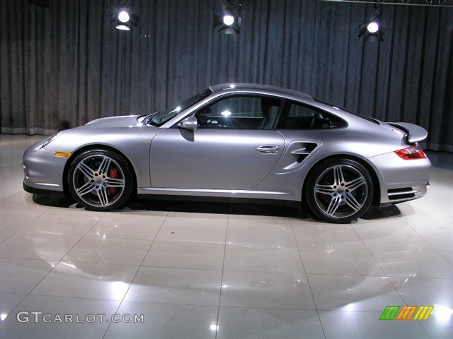 2008 911 Turbo Coupe - GT Silver Metallic / Stone Grey photo #19