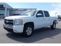 2007 Summit White Chevrolet Silverado 1500 LT Crew Cab  photo #2