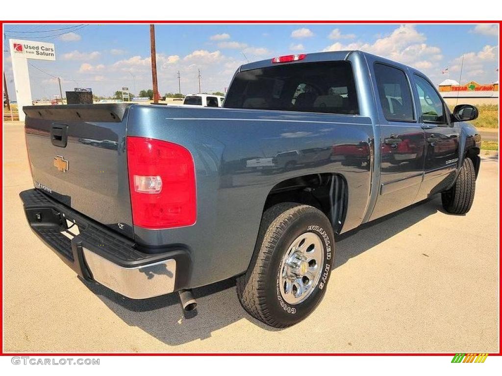 2008 Silverado 1500 LT Crew Cab - Blue Granite Metallic / Light Titanium/Ebony Accents photo #8