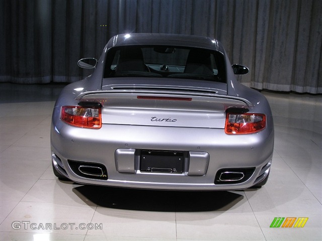 2008 911 Turbo Coupe - GT Silver Metallic / Stone Grey photo #20