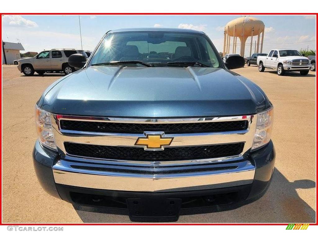 2008 Silverado 1500 LT Crew Cab - Blue Granite Metallic / Light Titanium/Ebony Accents photo #11