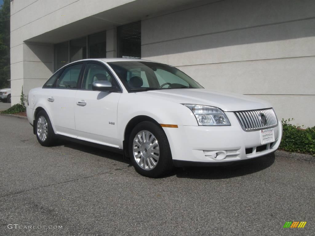 2008 Sable Sedan - Oxford White / Light Camel photo #1