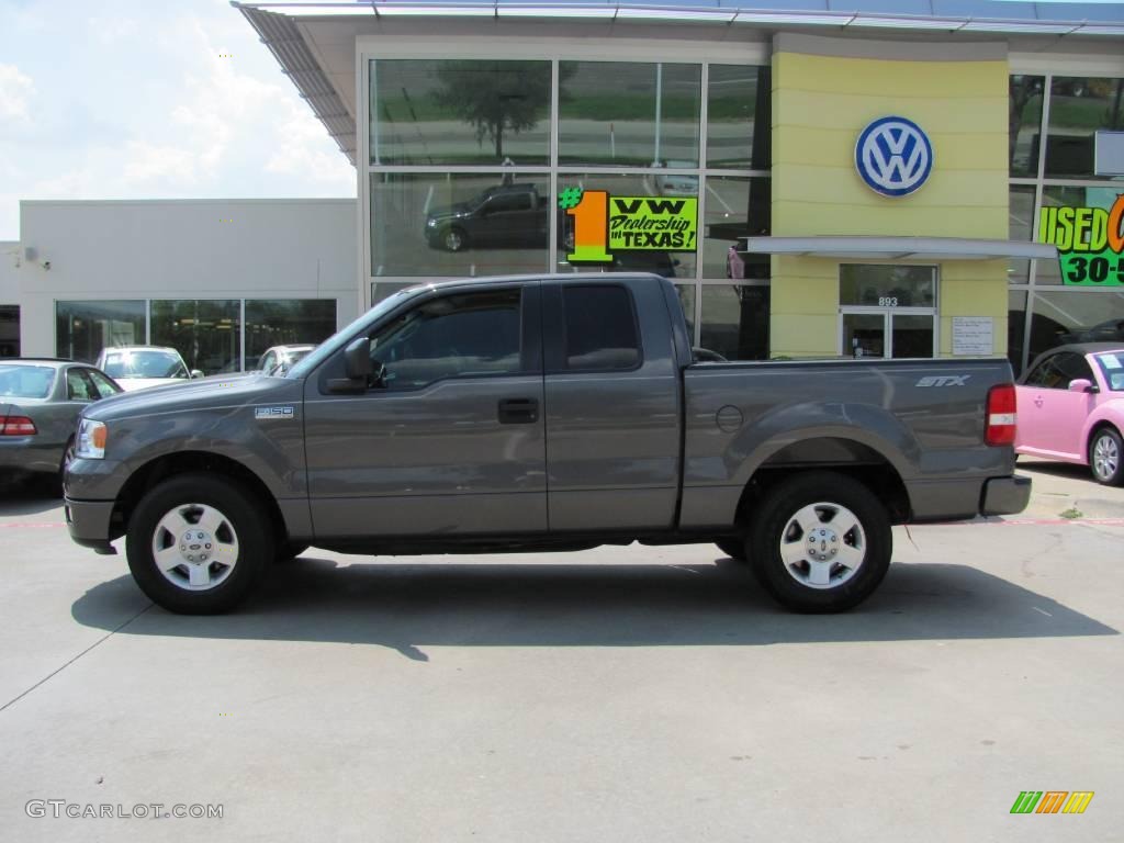 2005 F150 STX SuperCab - Dark Shadow Grey Metallic / Medium Flint Grey photo #2