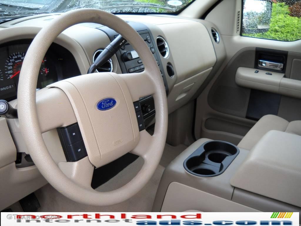 2005 F150 XLT SuperCab 4x4 - Dark Toreador Red Metallic / Tan photo #10