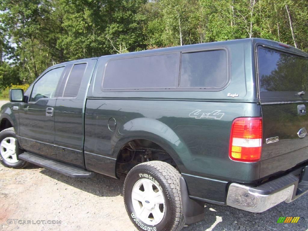 2004 F150 XLT SuperCab 4x4 - Aspen Green Metallic / Medium/Dark Flint photo #5