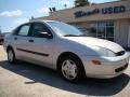 2002 CD Silver Metallic Ford Focus LX Sedan  photo #2