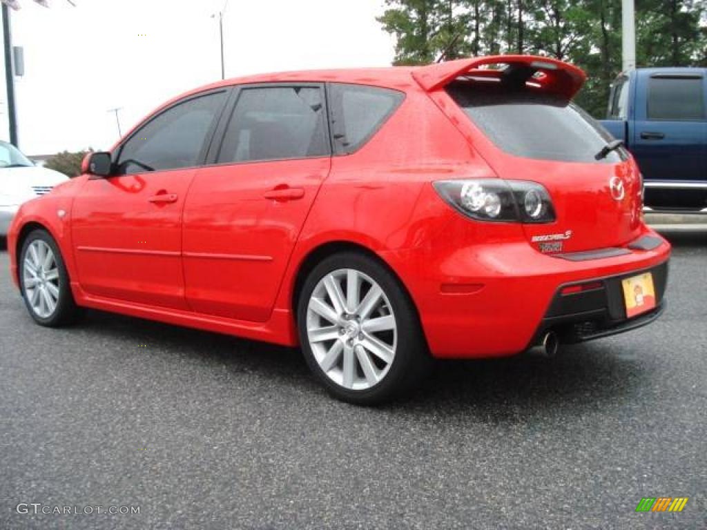 2008 MAZDA3 MAZDASPEED Grand Touring - True Red / MAZDASPEED Gray/Black photo #3