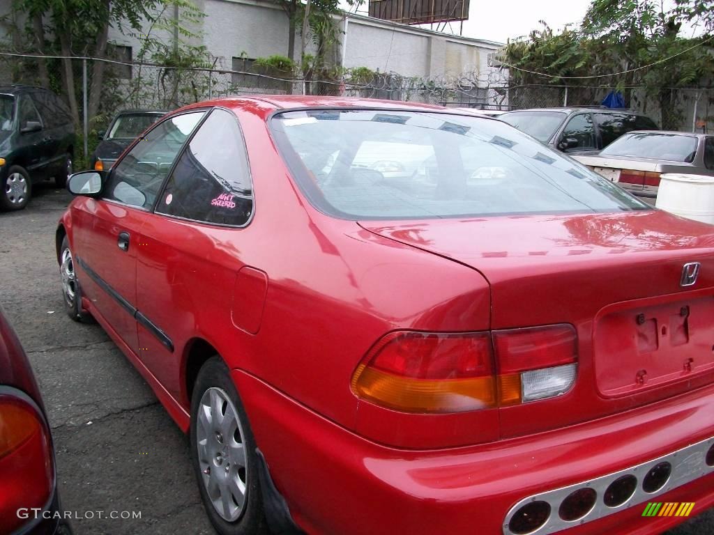 1998 Civic DX Coupe - Milano Red / Black photo #3