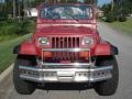 1988 Vivid Red Metallic Jeep Wrangler 4x4  photo #2