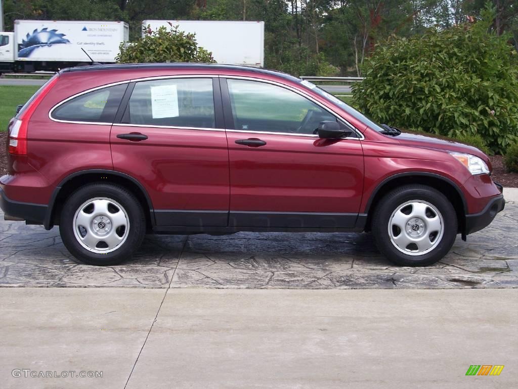 2007 CR-V LX 4WD - Tango Red Pearl / Gray photo #3