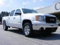 2007 Summit White GMC Sierra 1500 SLE Crew Cab  photo #2