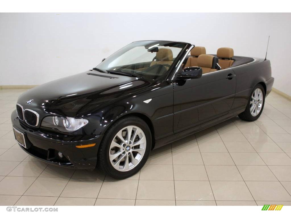 2006 3 Series 330i Convertible - Jet Black / Beige photo #3