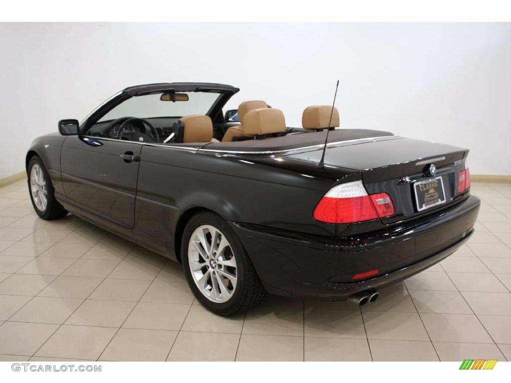 2006 3 Series 330i Convertible - Jet Black / Beige photo #5