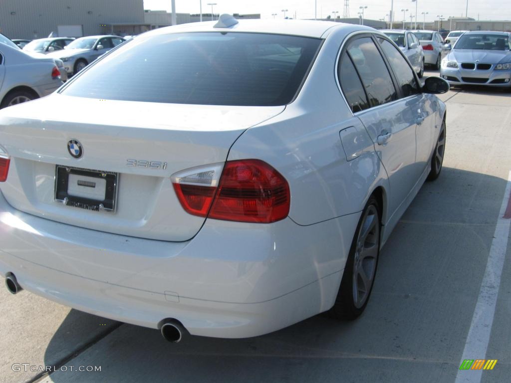 2007 3 Series 335i Sedan - Alpine White / Black photo #2