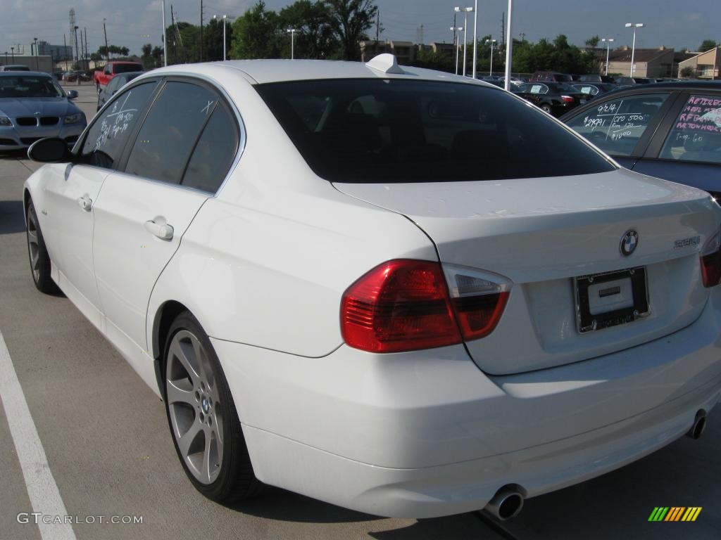 2007 3 Series 335i Sedan - Alpine White / Black photo #4