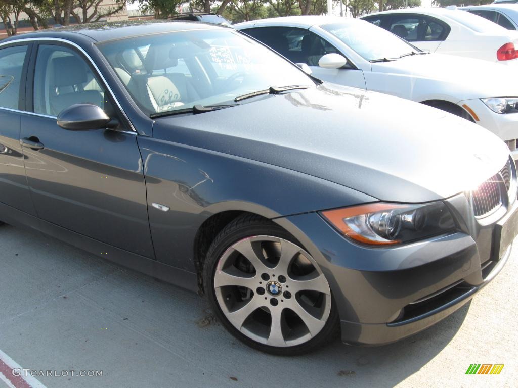 2007 3 Series 335i Sedan - Sparkling Graphite Metallic / Grey photo #2