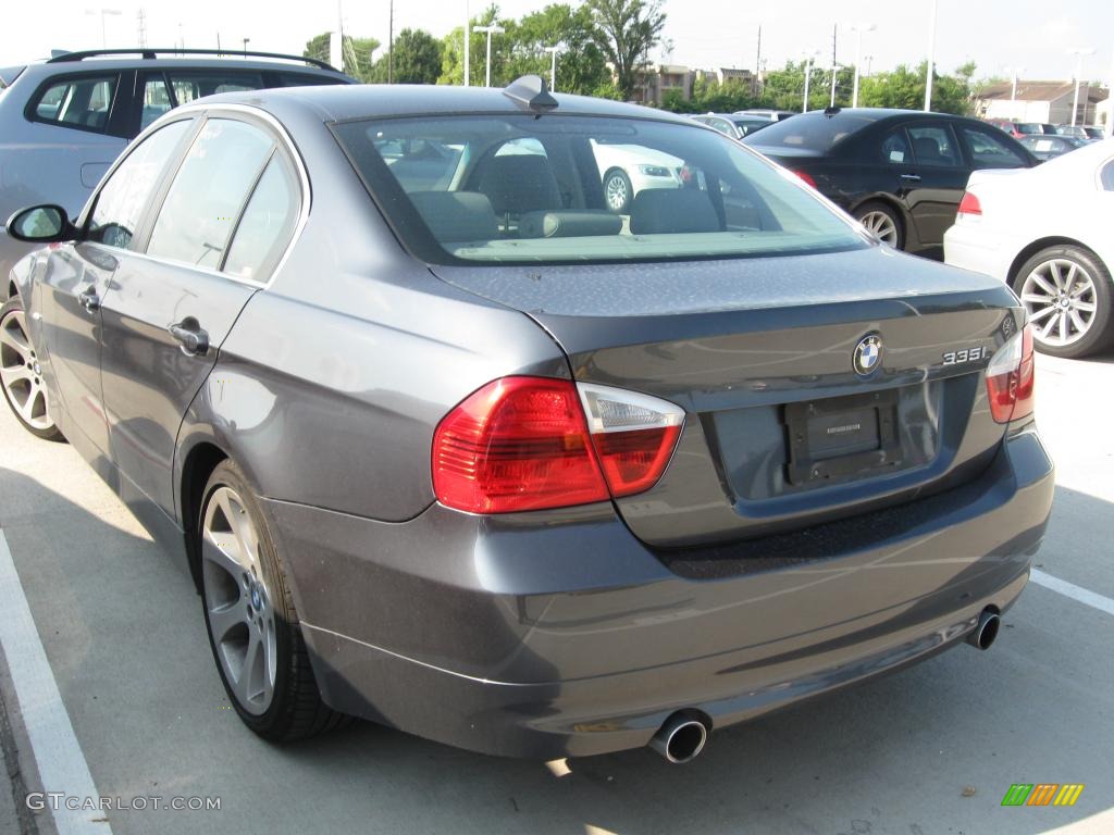 2007 3 Series 335i Sedan - Sparkling Graphite Metallic / Grey photo #4