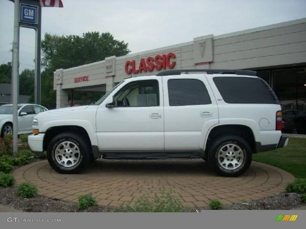 2005 Tahoe LT 4x4 - Summit White / Tan/Neutral photo #1