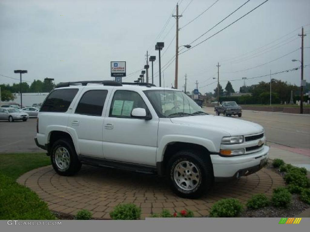 2005 Tahoe LT 4x4 - Summit White / Tan/Neutral photo #4