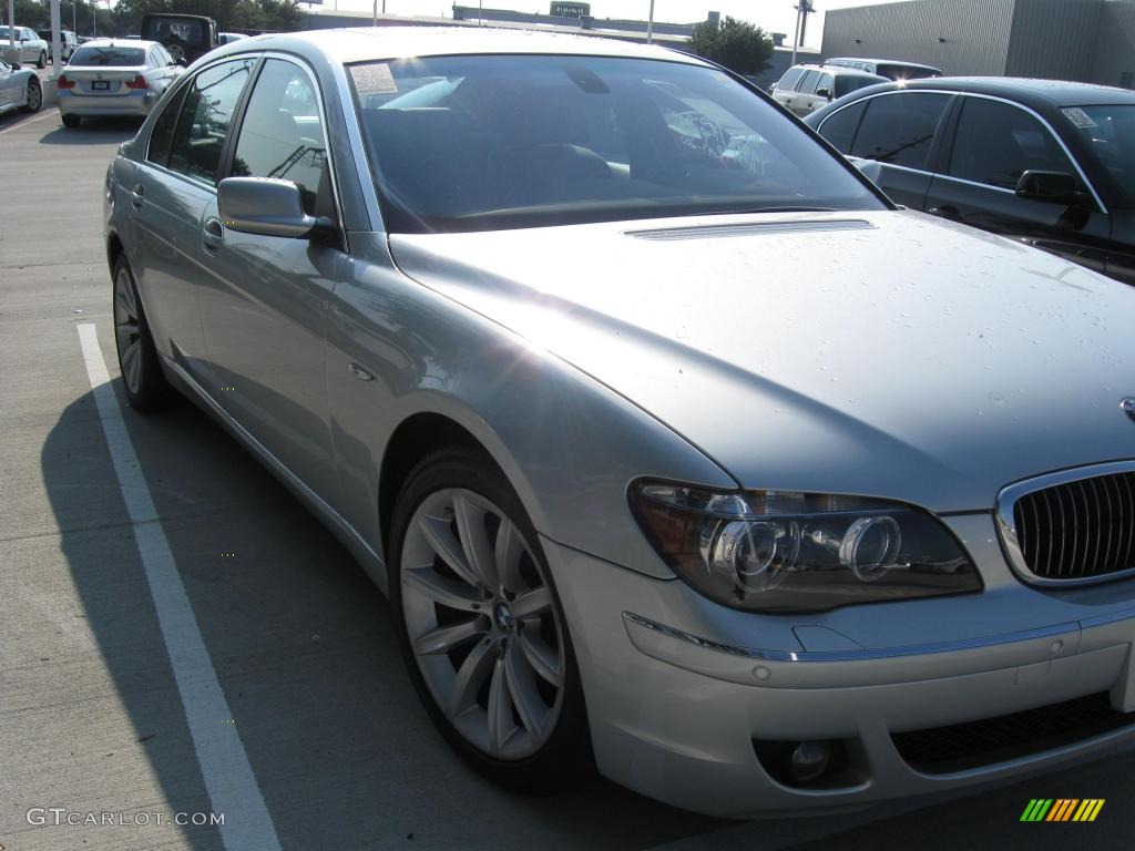 2007 7 Series 750Li Sedan - Titanium Silver Metallic / Black photo #1