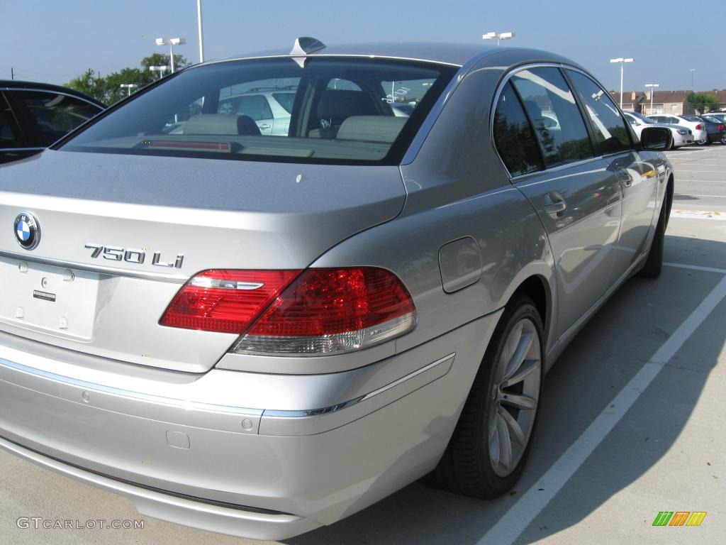 2007 7 Series 750Li Sedan - Titanium Silver Metallic / Black photo #3