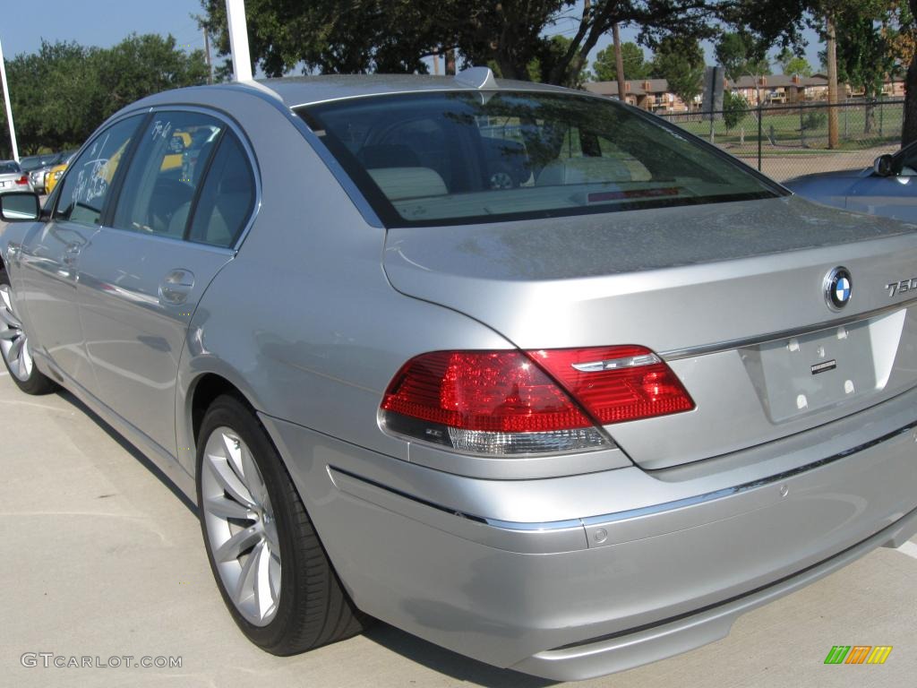 2007 7 Series 750Li Sedan - Titanium Silver Metallic / Black photo #4