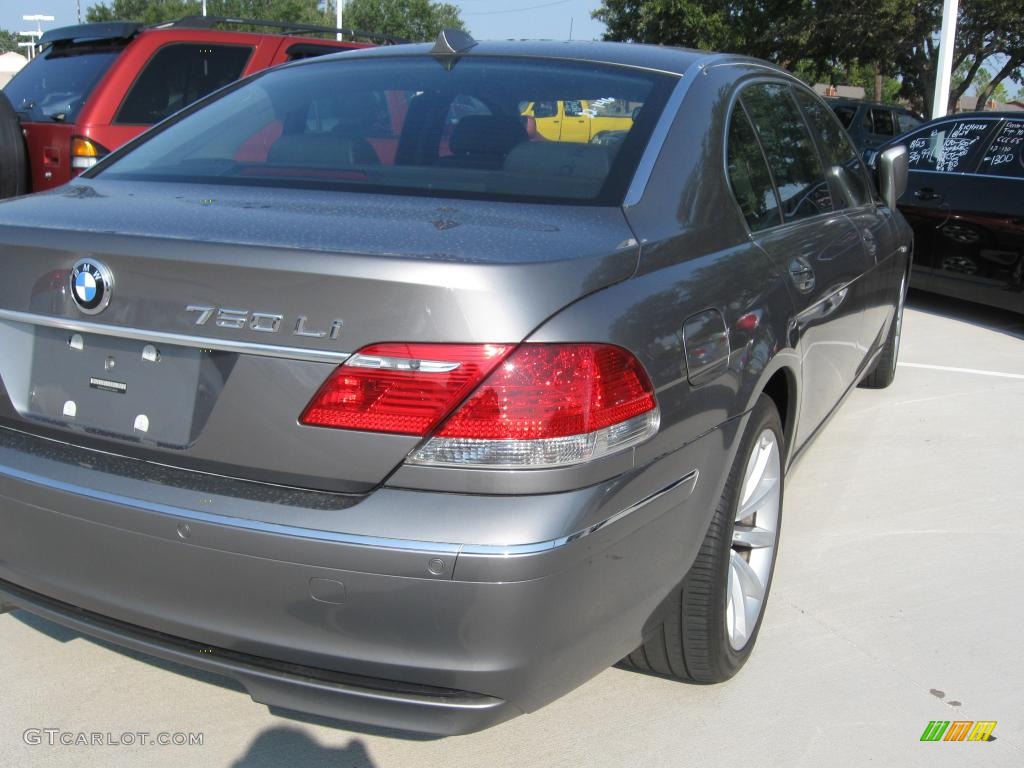 2007 7 Series 750Li Sedan - Titanium Grey Metallic / Black photo #3