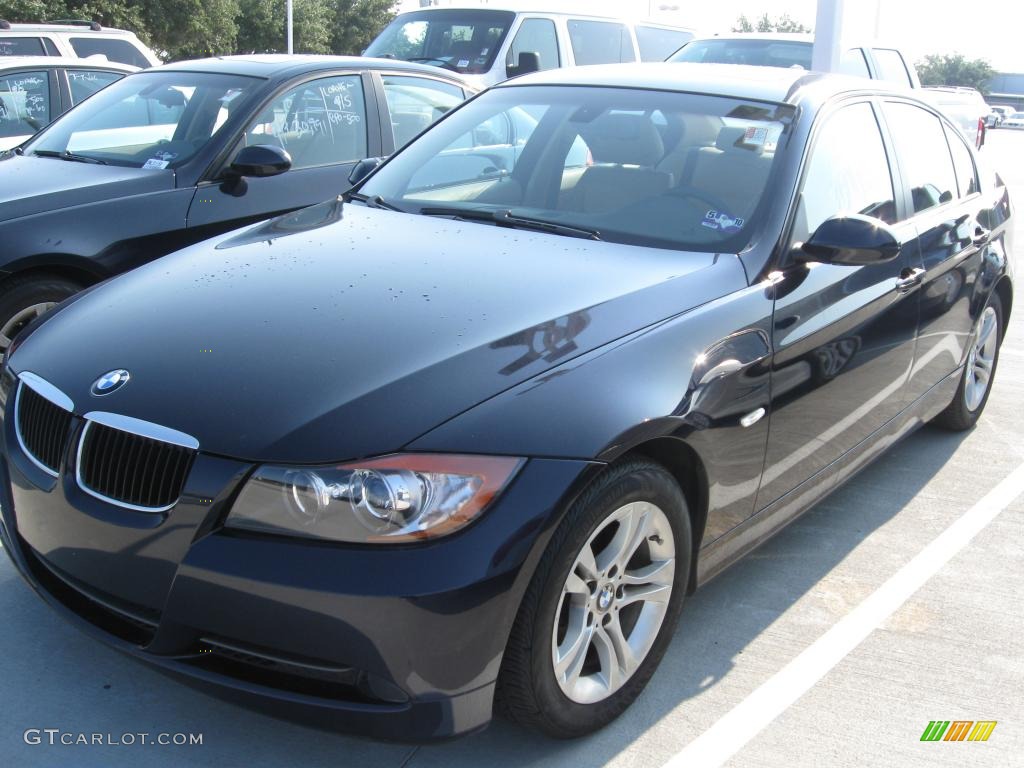 2008 3 Series 328i Sedan - Monaco Blue Metallic / Beige photo #1