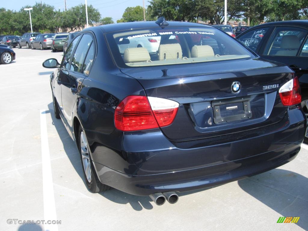 2008 3 Series 328i Sedan - Monaco Blue Metallic / Beige photo #4