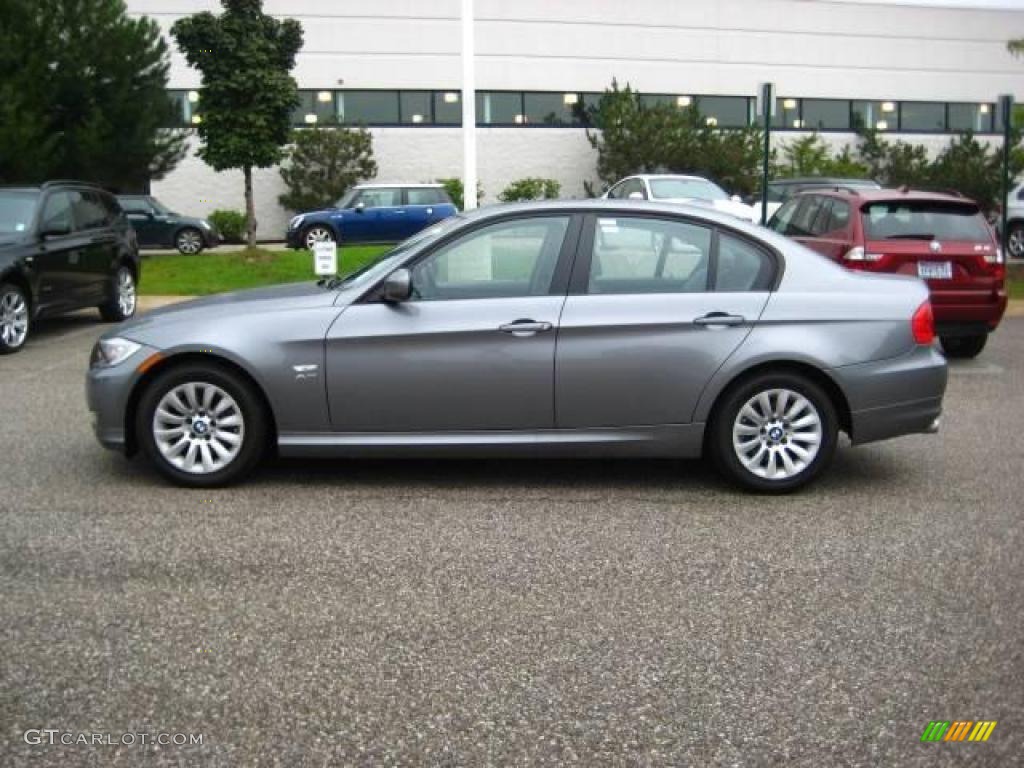 2009 3 Series 328xi Sedan - Space Grey Metallic / Grey Dakota Leather photo #2