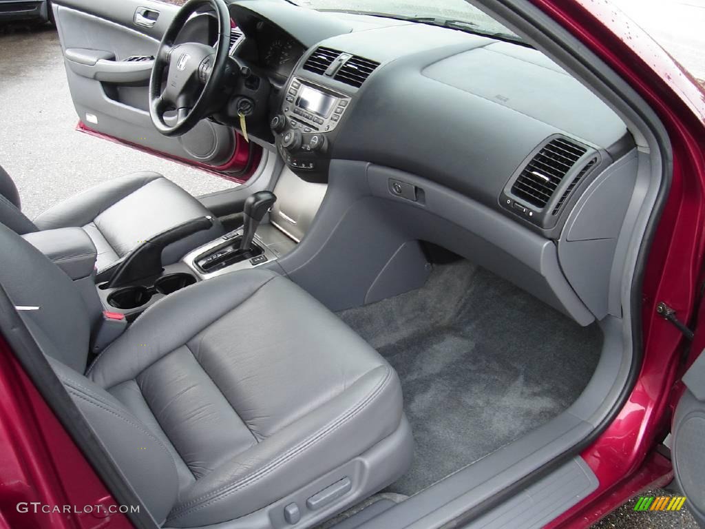 2006 Accord EX-L V6 Sedan - Redondo Red Pearl / Gray photo #19