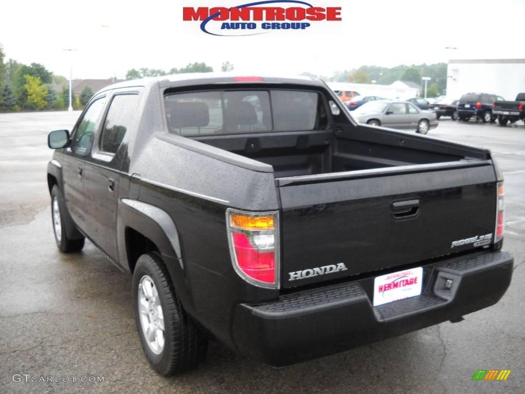 2006 Ridgeline RTL - Nighthawk Black Pearl / Beige photo #5