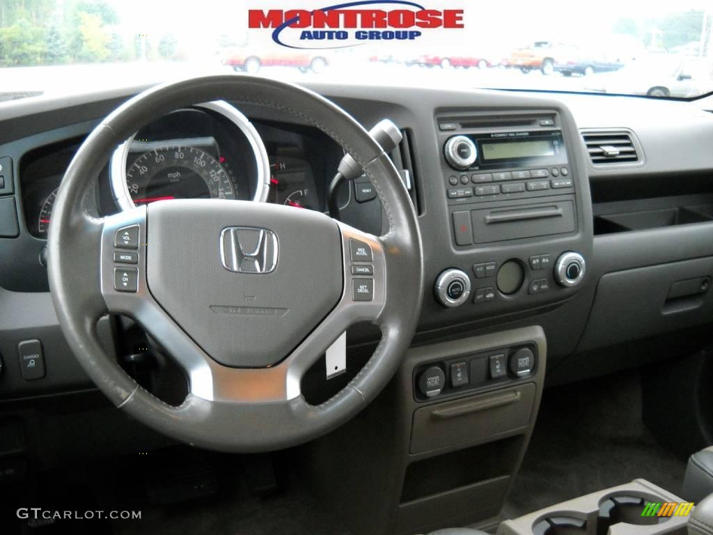 2006 Ridgeline RTL - Nighthawk Black Pearl / Beige photo #13