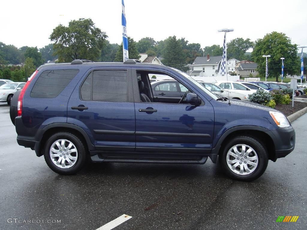 2006 CR-V EX 4WD - Royal Blue Pearl / Black photo #6