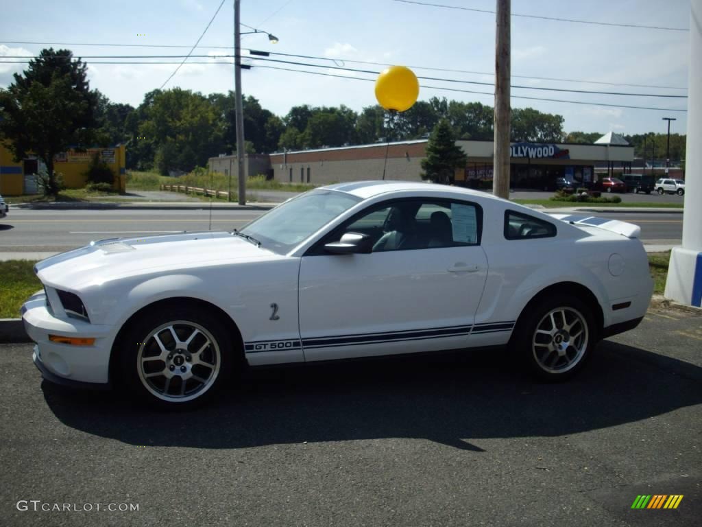 2008 Mustang Shelby GT500 Coupe - Performance White / Black photo #1