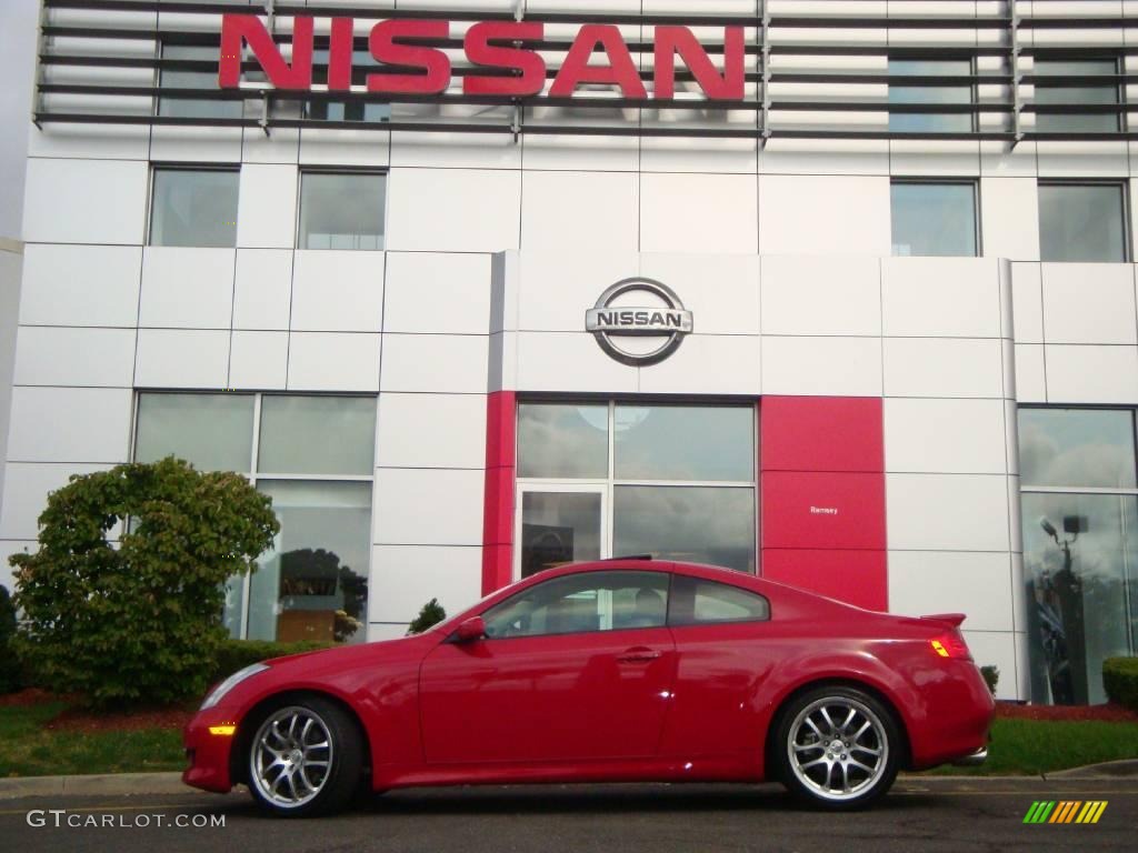 2006 G 35 Coupe - Laser Red Pearl / Graphite photo #7