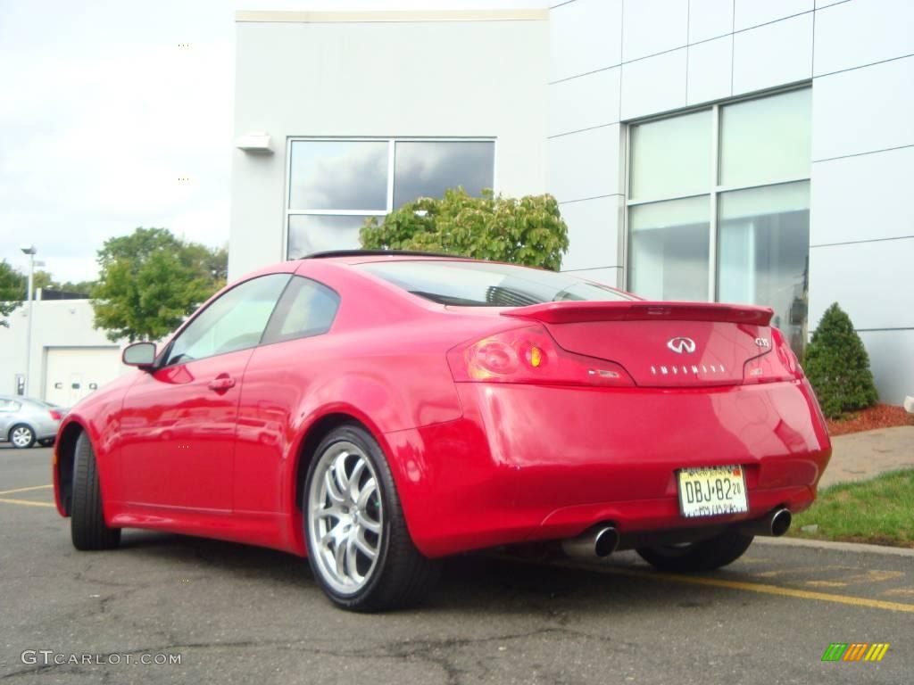 2006 G 35 Coupe - Laser Red Pearl / Graphite photo #9