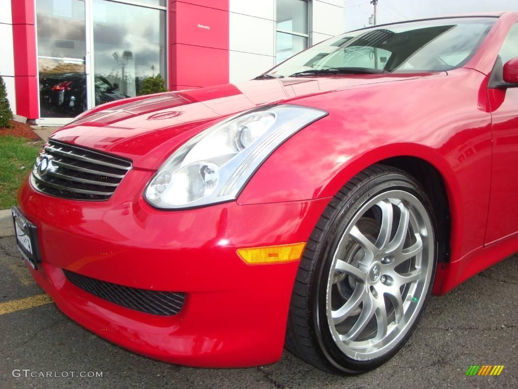 2006 G 35 Coupe - Laser Red Pearl / Graphite photo #20